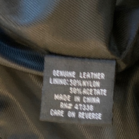 City Jones New York NY Mens Genuine Leather Blazer Sport Coat Jacket Black 40R - Picture 6 of 11